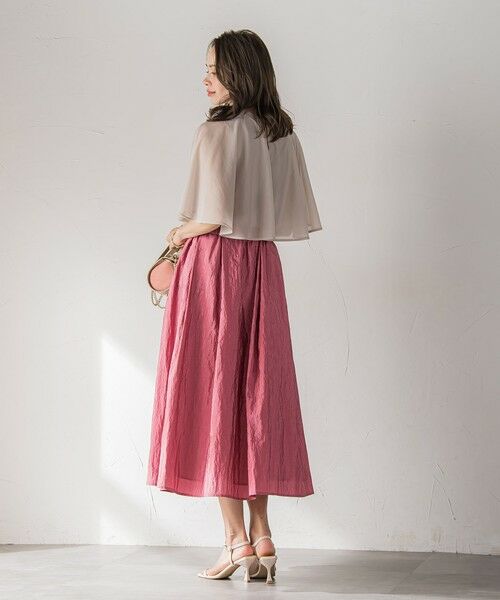 Viaggio Blu / ビアッジョブルー ミニ・ひざ丈スカート | ポコポコナイロンヴィンテージスカート≪洗濯機で洗える≫ | 詳細15