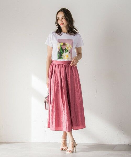 Viaggio Blu / ビアッジョブルー ミニ・ひざ丈スカート | ポコポコナイロンヴィンテージスカート≪洗濯機で洗える≫ | 詳細20