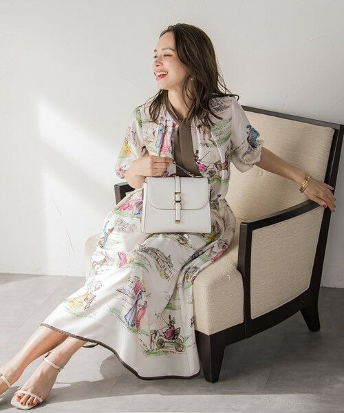 Viaggio Blu / ビアッジョブルー ミニ・ひざ丈スカート | LADY&HORSEプリントスカート≪洗濯機で洗える≫ | 詳細19