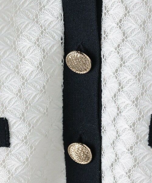 Viaggio Blu / ビアッジョブルー ニット・セーター | バルファスレースカーディガン≪手洗い可能≫ | 詳細9