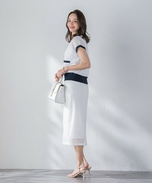 Viaggio Blu / ビアッジョブルー ニット・セーター | バルファスレースカーディガン≪手洗い可能≫ | 詳細6