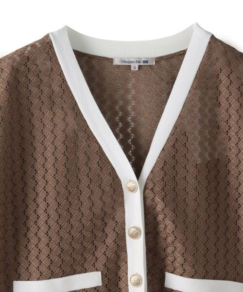 Viaggio Blu / ビアッジョブルー ニット・セーター | バルファスレースカーディガン≪手洗い可能≫ | 詳細22