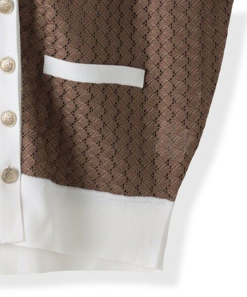 Viaggio Blu / ビアッジョブルー ニット・セーター | バルファスレースカーディガン≪手洗い可能≫ | 詳細24