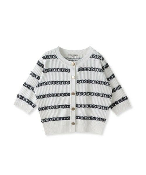 Viaggio Blu / ビアッジョブルー カーディガン・ボレロ | ジャガードボーダーニットカーディガン | 詳細1