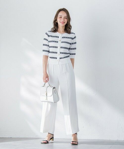 Viaggio Blu / ビアッジョブルー カーディガン・ボレロ | ジャガードボーダーニットカーディガン | 詳細9