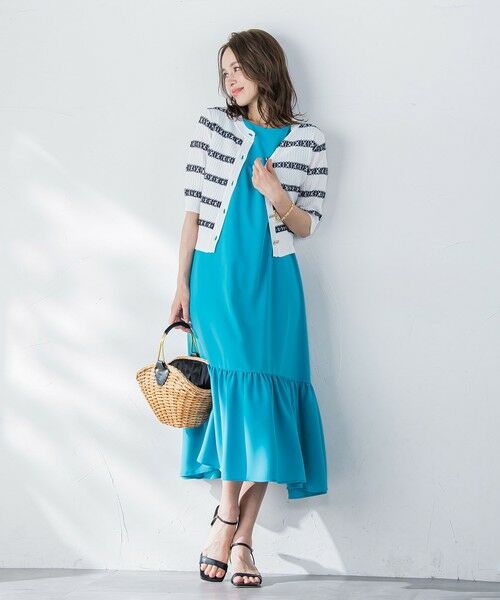 Viaggio Blu / ビアッジョブルー カーディガン・ボレロ | ジャガードボーダーニットカーディガン | 詳細14