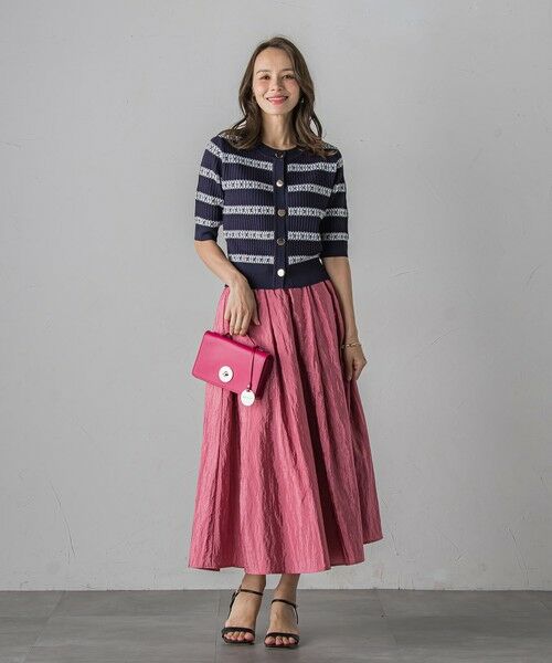 Viaggio Blu / ビアッジョブルー カーディガン・ボレロ | ジャガードボーダーニットカーディガン | 詳細28