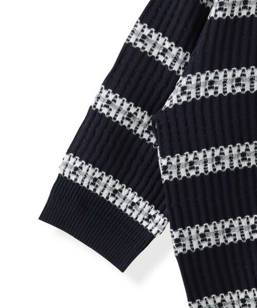 Viaggio Blu / ビアッジョブルー カーディガン・ボレロ | ジャガードボーダーニットカーディガン | 詳細20