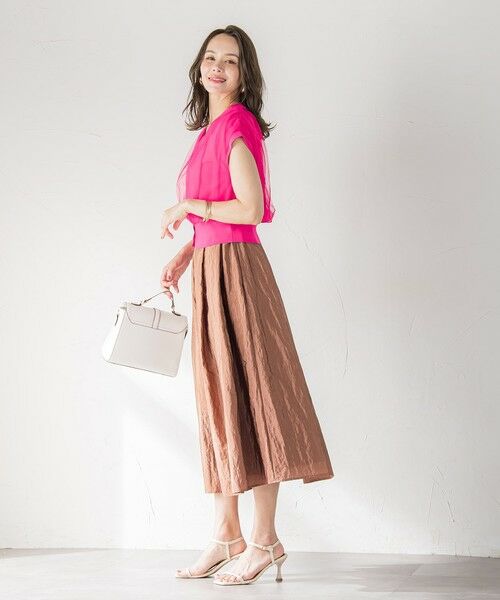 Viaggio Blu / ビアッジョブルー カーディガン・ボレロ | チュールレイヤードニットカーディガン≪手洗い可能≫ | 詳細11