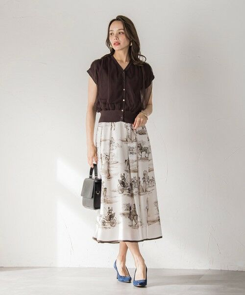 Viaggio Blu / ビアッジョブルー カーディガン・ボレロ | チュールレイヤードニットカーディガン≪手洗い可能≫ | 詳細17