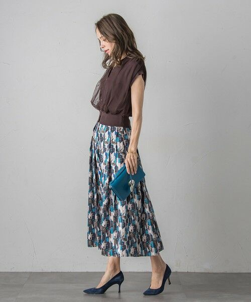 Viaggio Blu / ビアッジョブルー カーディガン・ボレロ | チュールレイヤードニットカーディガン≪手洗い可能≫ | 詳細24