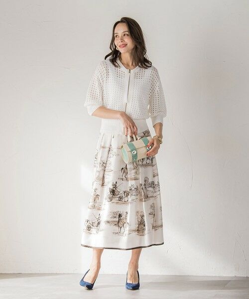 Viaggio Blu / ビアッジョブルー カーディガン・ボレロ | メッシュニットカーディガン≪手洗い可能≫ | 詳細4