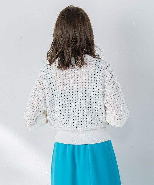 Viaggio Blu / ビアッジョブルー カーディガン・ボレロ | メッシュニットカーディガン≪手洗い可能≫ | 詳細8