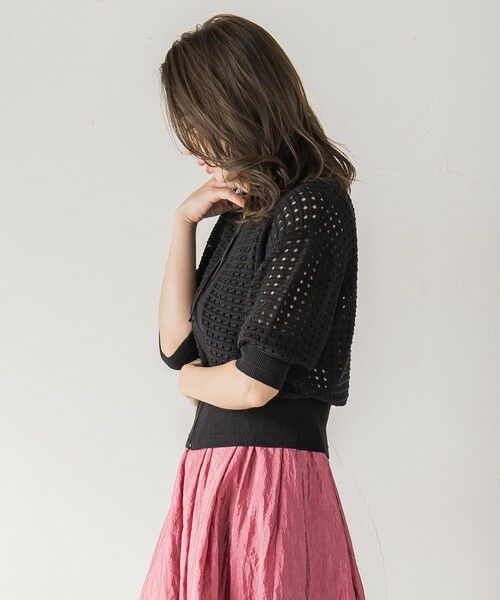 Viaggio Blu / ビアッジョブルー カーディガン・ボレロ | メッシュニットカーディガン≪手洗い可能≫ | 詳細11
