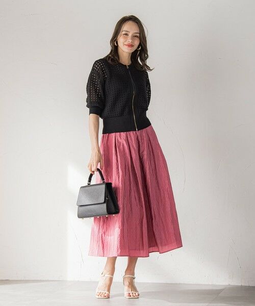 Viaggio Blu / ビアッジョブルー カーディガン・ボレロ | メッシュニットカーディガン≪手洗い可能≫ | 詳細16