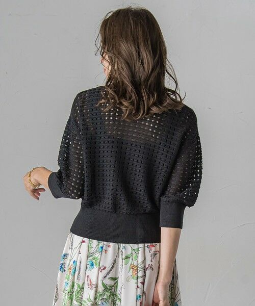 Viaggio Blu / ビアッジョブルー カーディガン・ボレロ | メッシュニットカーディガン≪手洗い可能≫ | 詳細22