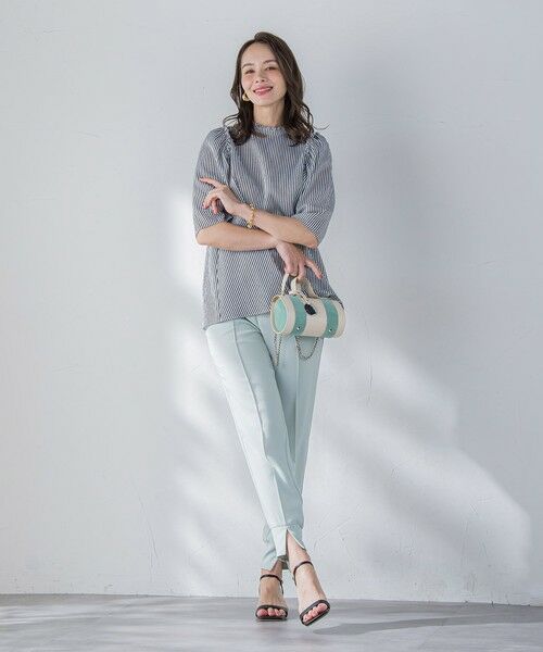 Viaggio Blu / ビアッジョブルー シャツ・ブラウス | プチスタンドサッカーブラウス≪手洗い可能≫ | 詳細8