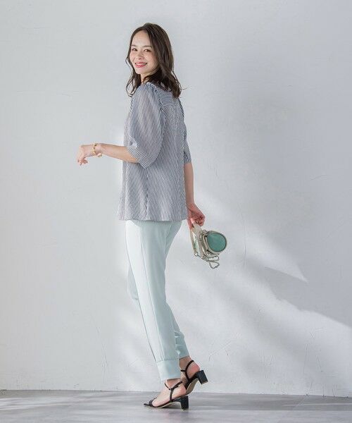 Viaggio Blu / ビアッジョブルー シャツ・ブラウス | プチスタンドサッカーブラウス≪手洗い可能≫ | 詳細10