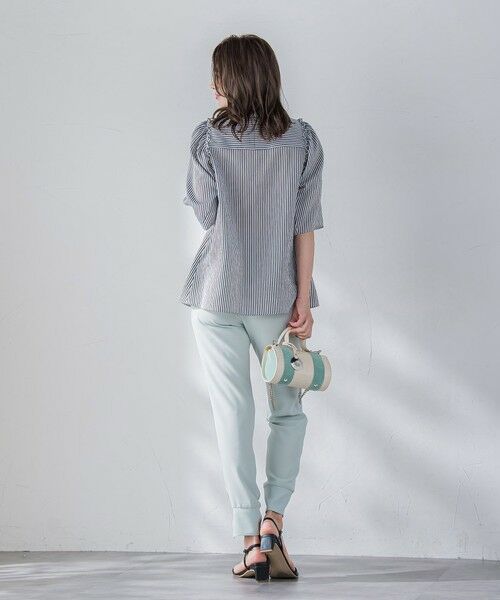 Viaggio Blu / ビアッジョブルー シャツ・ブラウス | プチスタンドサッカーブラウス≪手洗い可能≫ | 詳細11