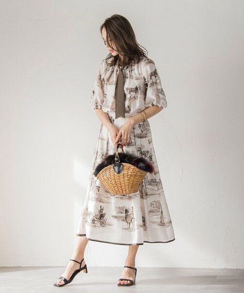 Viaggio Blu / ビアッジョブルー シャツ・ブラウス | LADY&HORSEプリントブラウス≪洗濯機で洗える≫ | 詳細8