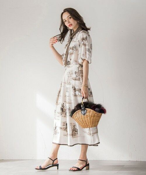 Viaggio Blu / ビアッジョブルー シャツ・ブラウス | LADY&HORSEプリントブラウス≪洗濯機で洗える≫ | 詳細9