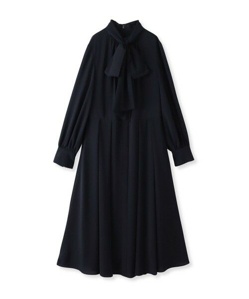 Viaggio Blu / ビアッジョブルー ロング・マキシ丈ワンピース | ボウタイワンピース≪手洗い可能≫ | 詳細7