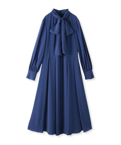 Viaggio Blu / ビアッジョブルー ロング・マキシ丈ワンピース | ボウタイワンピース≪手洗い可能≫ | 詳細25
