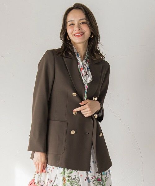 Viaggio Blu / ビアッジョブルー テーラードジャケット | ツイルダブルブレストジャケット | 詳細1