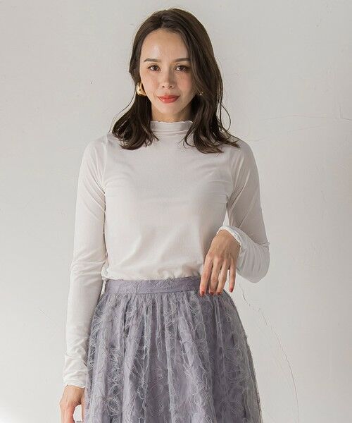 Viaggio Blu / ビアッジョブルー カットソー | シアーベロアカットソー≪手洗い可能≫ | 詳細1