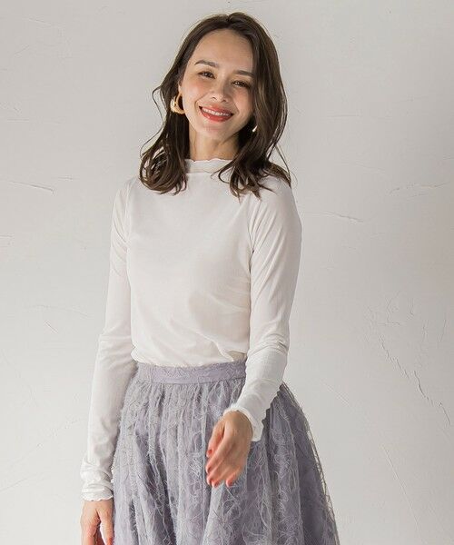 Viaggio Blu / ビアッジョブルー カットソー | シアーベロアカットソー≪手洗い可能≫ | 詳細2