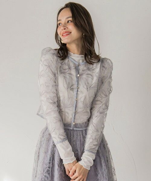 Viaggio Blu / ビアッジョブルー カットソー | シアーベロアカットソー≪手洗い可能≫ | 詳細4