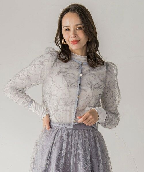 Viaggio Blu / ビアッジョブルー カットソー | シアーベロアカットソー≪手洗い可能≫ | 詳細5