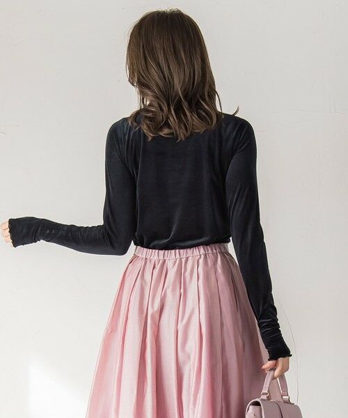 Viaggio Blu / ビアッジョブルー カットソー | シアーベロアカットソー≪手洗い可能≫ | 詳細12