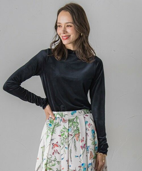 Viaggio Blu / ビアッジョブルー カットソー | シアーベロアカットソー≪手洗い可能≫ | 詳細16