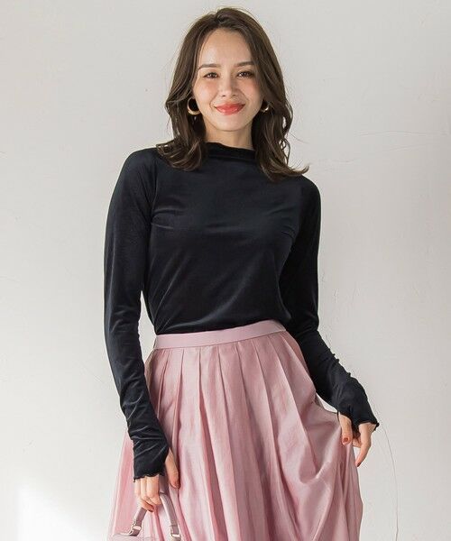 Viaggio Blu / ビアッジョブルー カットソー | シアーベロアカットソー≪手洗い可能≫ | 詳細10