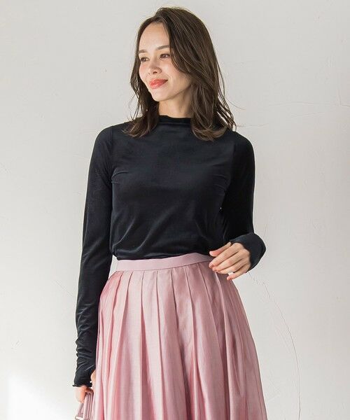 Viaggio Blu / ビアッジョブルー カットソー | シアーベロアカットソー≪手洗い可能≫ | 詳細11