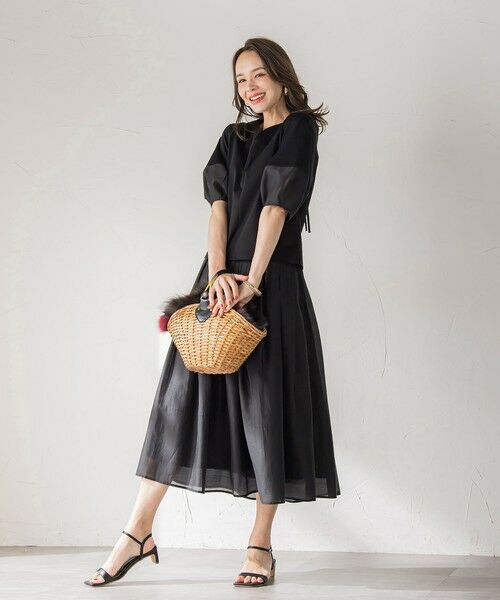 Viaggio Blu / ビアッジョブルー カットソー | シアードッキングポンチカットソー≪洗濯機で洗える≫ | 詳細4