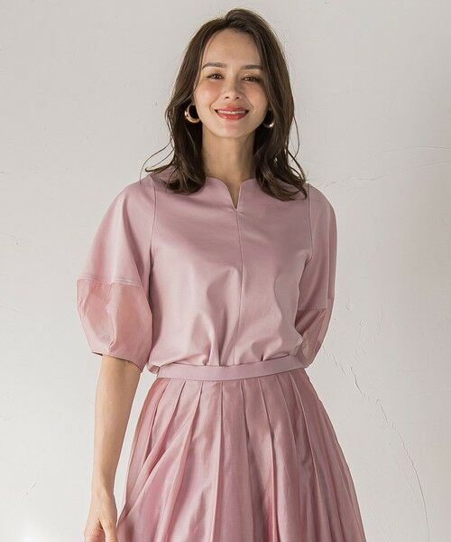 Viaggio Blu / ビアッジョブルー カットソー | シアードッキングポンチカットソー≪洗濯機で洗える≫ | 詳細9