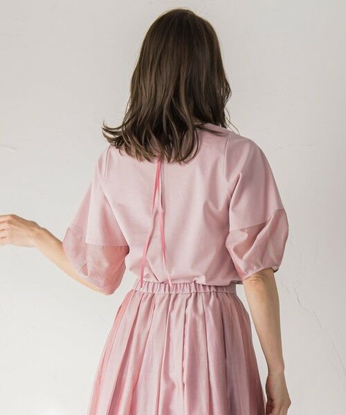 Viaggio Blu / ビアッジョブルー カットソー | シアードッキングポンチカットソー≪洗濯機で洗える≫ | 詳細10