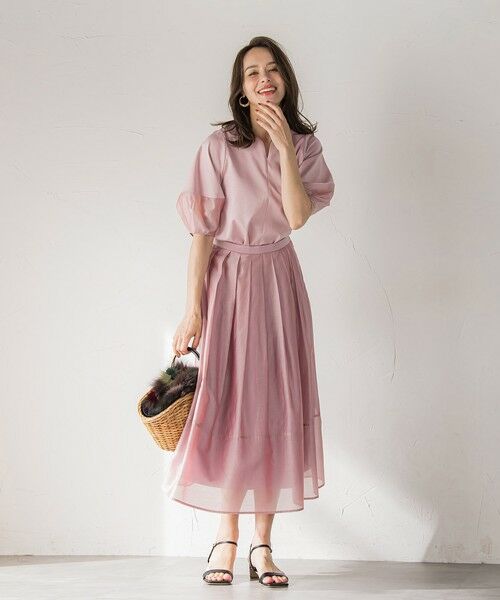 Viaggio Blu / ビアッジョブルー カットソー | シアードッキングポンチカットソー≪洗濯機で洗える≫ | 詳細12