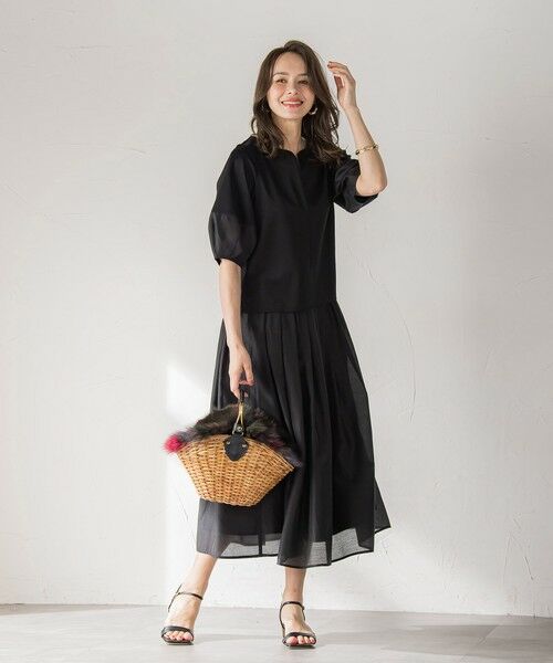 Viaggio Blu / ビアッジョブルー ミニ・ひざ丈スカート | ナチュラルオーガンジースカート | 詳細2