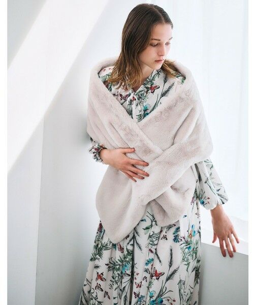 Viaggio Blu / ビアッジョブルー ミニ・ひざ丈スカート | バタフライプリントスカート≪洗濯機で洗える≫ | 詳細24