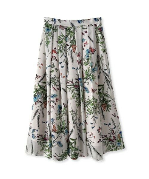 Viaggio Blu / ビアッジョブルー ミニ・ひざ丈スカート | バタフライプリントスカート≪洗濯機で洗える≫ | 詳細25