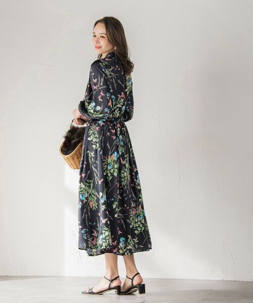 Viaggio Blu / ビアッジョブルー ミニ・ひざ丈スカート | バタフライプリントスカート≪洗濯機で洗える≫ | 詳細29