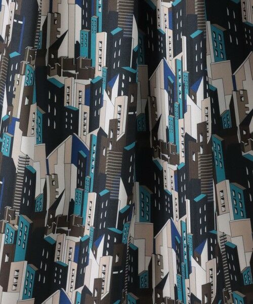 Viaggio Blu / ビアッジョブルー ミニ・ひざ丈スカート | ビルディング柄スカート≪洗濯機で洗える≫ | 詳細16