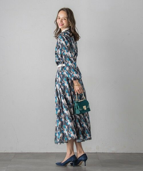 Viaggio Blu / ビアッジョブルー ミニ・ひざ丈スカート | ビルディング柄スカート≪洗濯機で洗える≫ | 詳細6