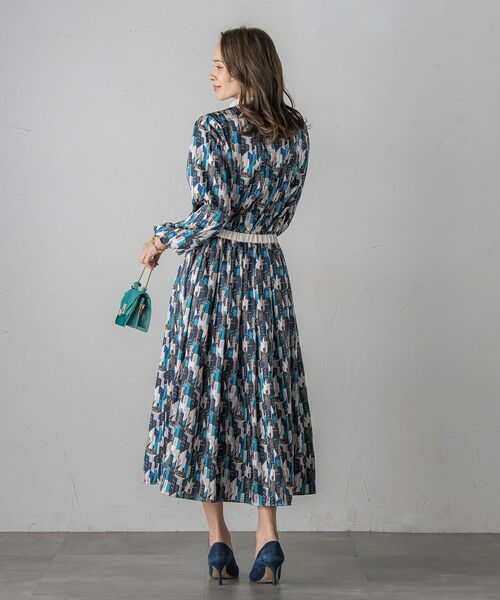 Viaggio Blu / ビアッジョブルー ミニ・ひざ丈スカート | ビルディング柄スカート≪洗濯機で洗える≫ | 詳細7