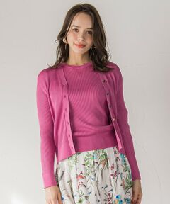 Viaggio Blu / ビアッジョブルー カーディガン・ボレロ | LUCINDAリブカーディガン≪手洗い可能≫