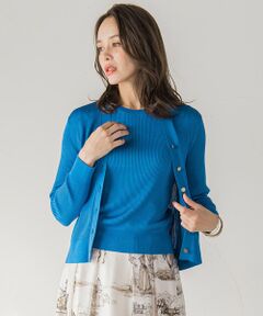 Viaggio Blu / ビアッジョブルー カーディガン・ボレロ | LUCINDAリブカーディガン≪手洗い可能≫