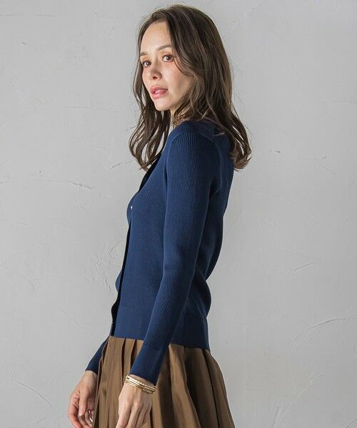 Viaggio Blu / ビアッジョブルー カーディガン・ボレロ | LUCINDAリブカーディガン≪手洗い可能≫ | 詳細2